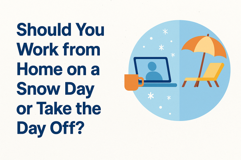 Should You Work from Home on a Snow Day or Take the Day Off?